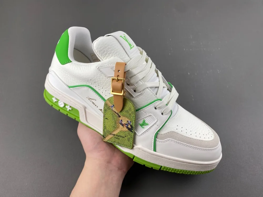 Louis Vuitton Trainer “White Grey Green” — photo 4 of 17