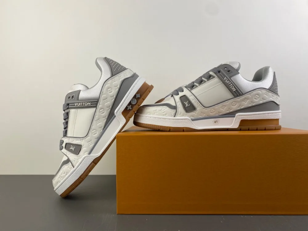Louis Vuitton Trainer “White Grey Brown” — photo 4 of 17