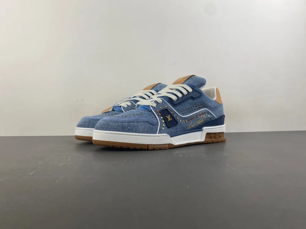 Louis Vuitton Trainer “Denim Blue White Gold Yellow Multicolour Brick” — photo 1 of 12