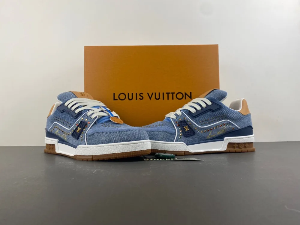 Louis Vuitton Trainer “Denim Blue White Gold Yellow Multicolour Brick” — photo 2 of 12