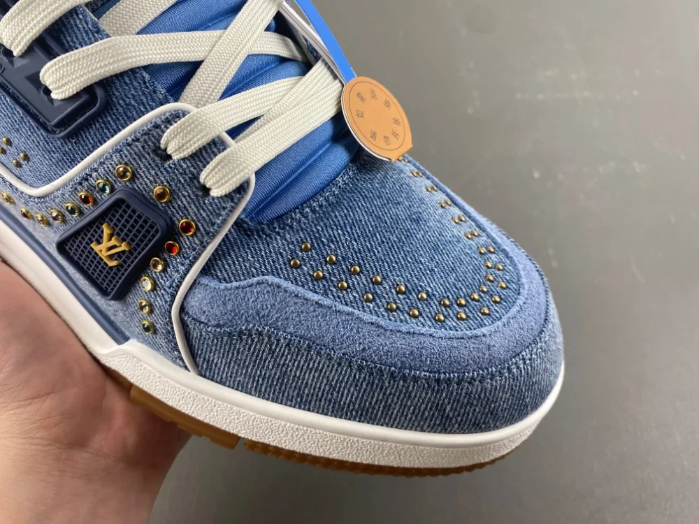 Louis Vuitton Trainer “Denim Blue White Gold Yellow Multicolour Brick” — photo 9 of 12