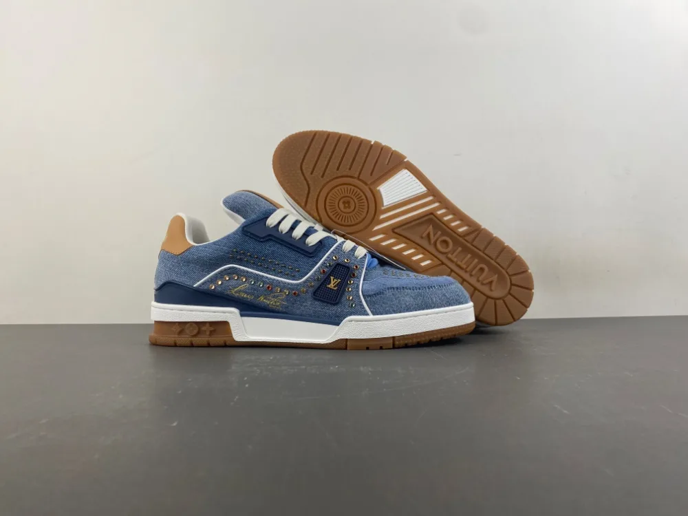 Louis Vuitton Trainer “Denim Blue White Gold Yellow Multicolour Brick” — photo 12 of 12