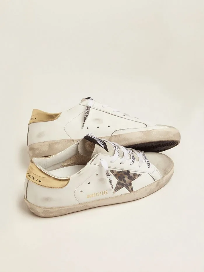 Golden Goose White Super-star Sneakers “White Leopard” — photo 1 of 4