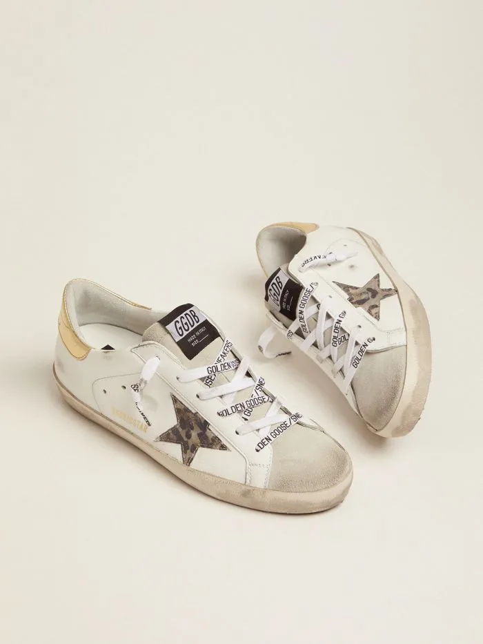 Golden Goose White Super-star Sneakers “White Leopard” — photo 3 of 4