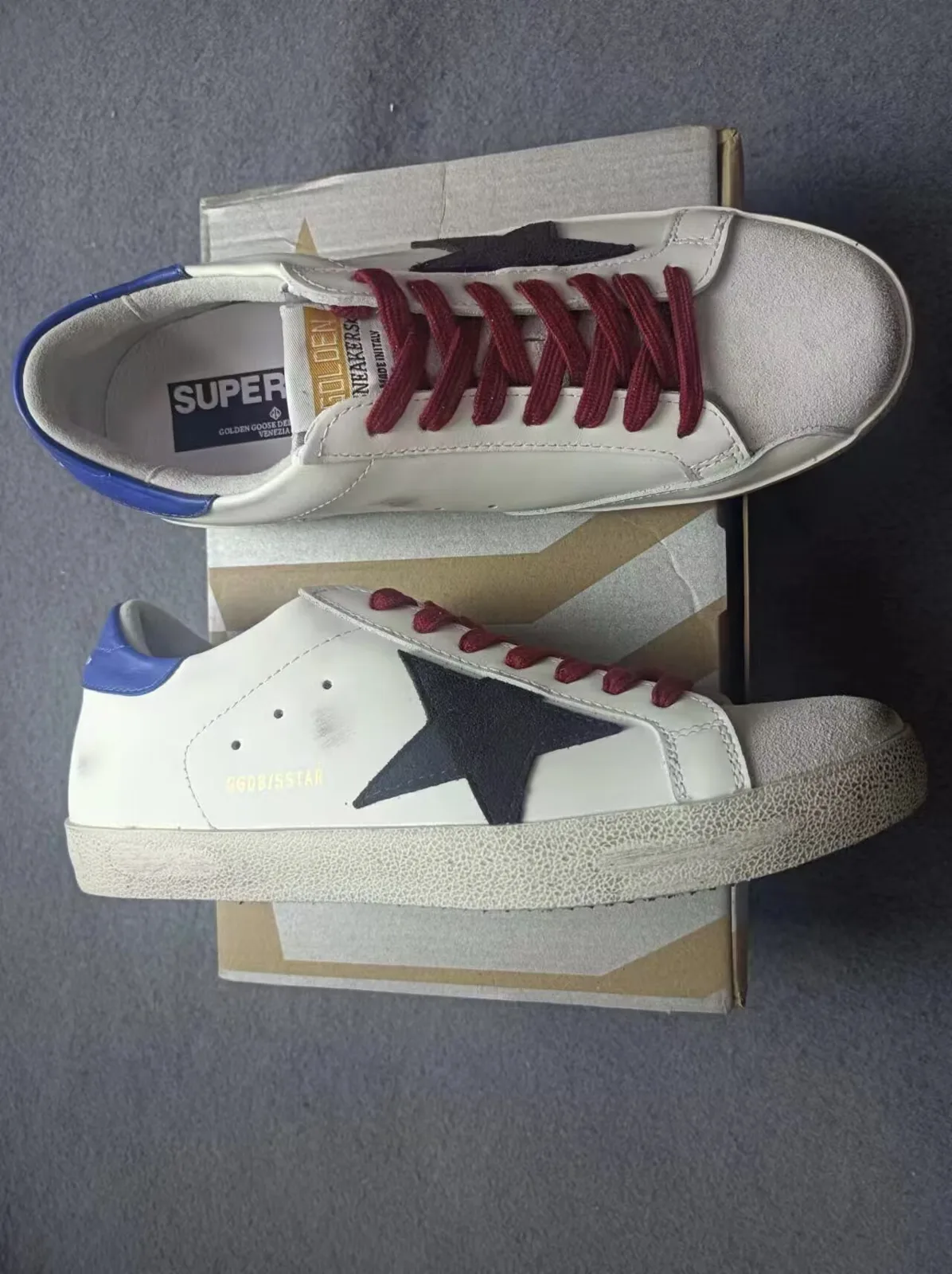 Golden Goose Super-star Sneakers “Blue Red” — photo 1 of 5