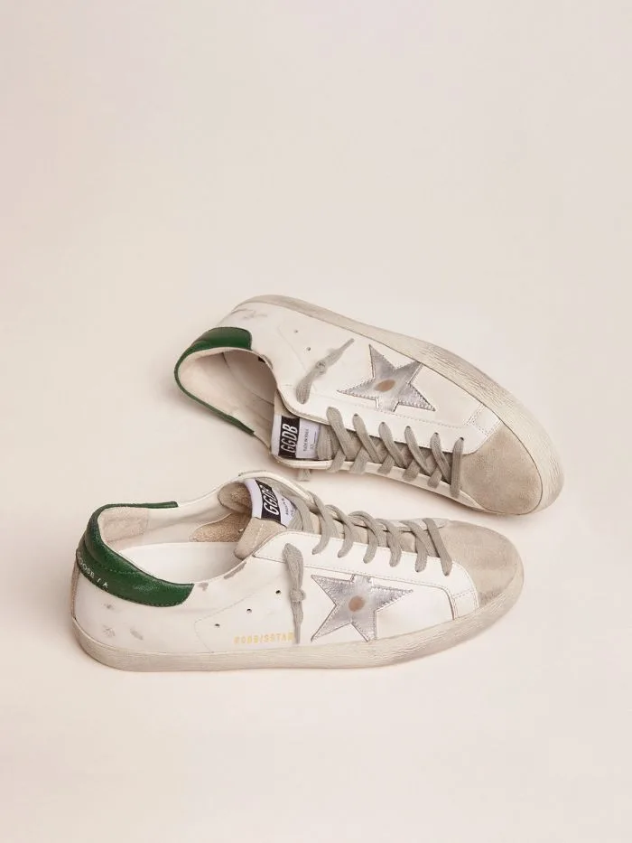 Golden Goose Super-star Sneakers “Silver Green” — photo 1 of 4