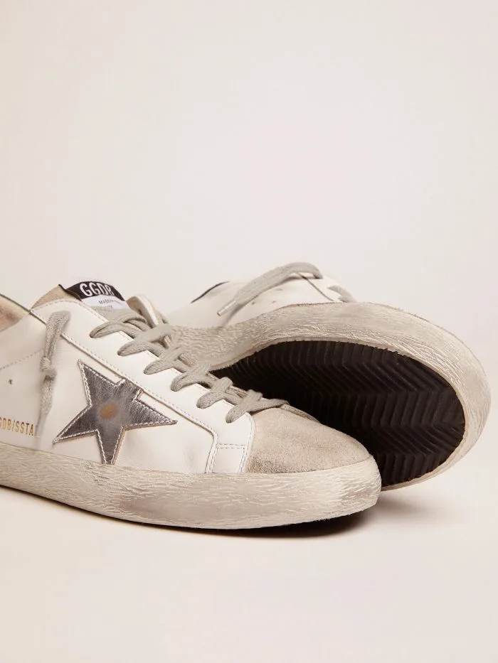 Golden Goose Super-star Sneakers “Silver Green” — photo 2 of 4