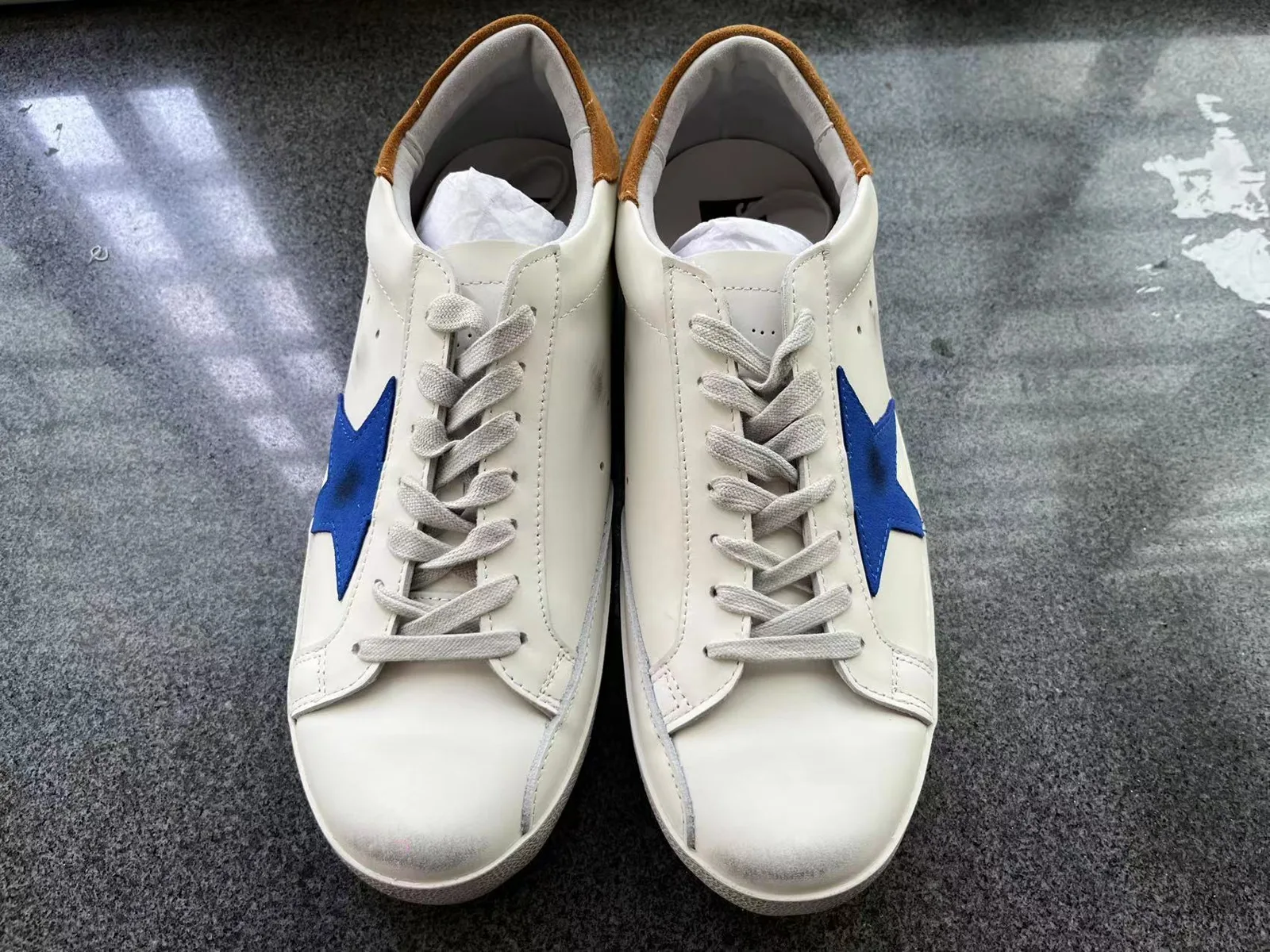 Golden Goose Super-star Sneakers “Blue Red” — photo 1 of 7