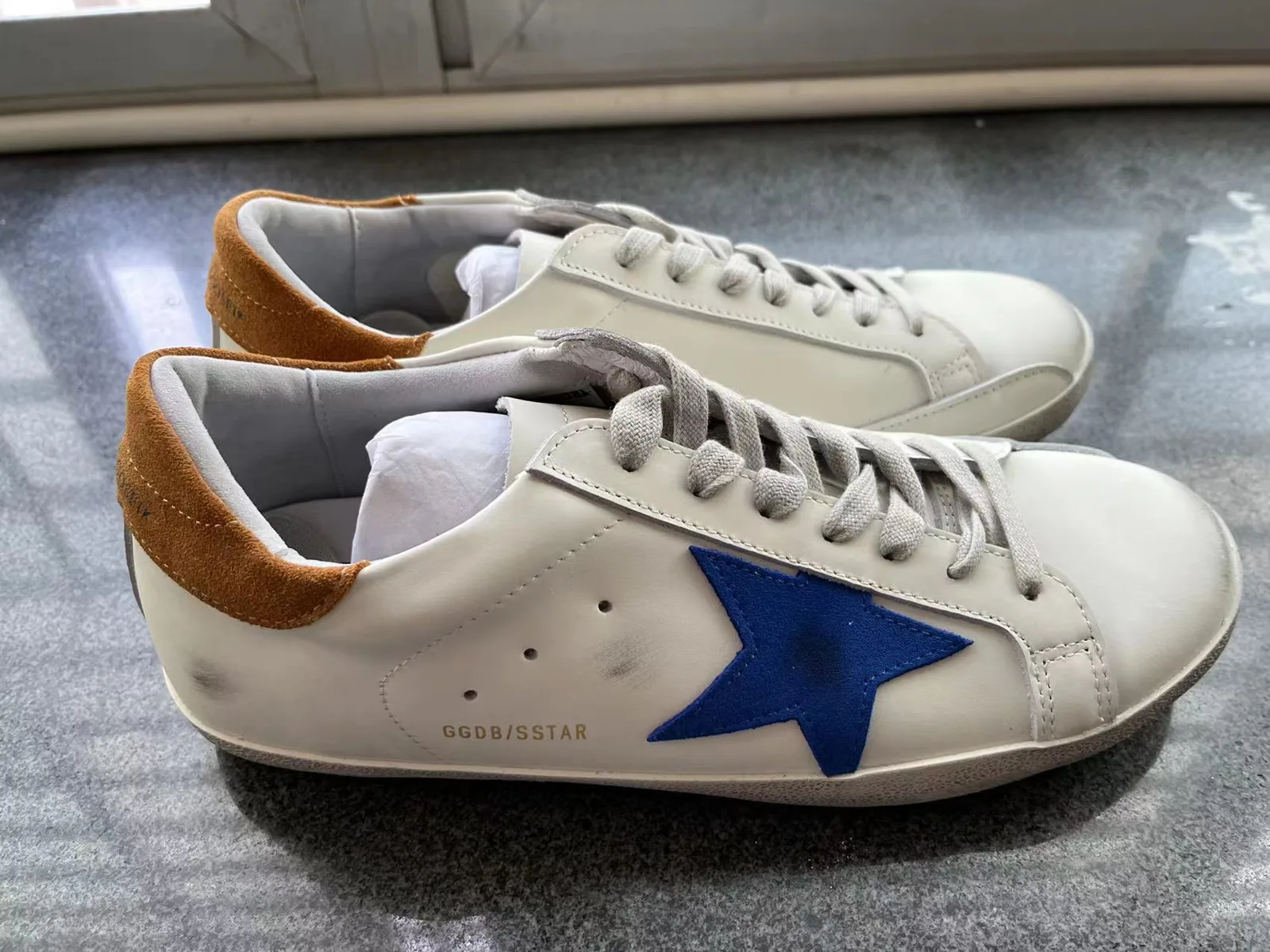 Golden Goose Super-star Sneakers “Blue Red” — photo 2 of 7