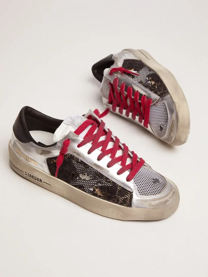 Golden Goose Limited Edition LAB Silver and Animal-print Star “Silver” — photo 1 of 4