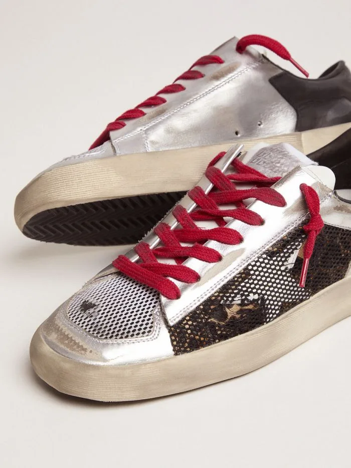 Golden Goose Limited Edition LAB Silver and Animal-print Star “Silver” — photo 3 of 4