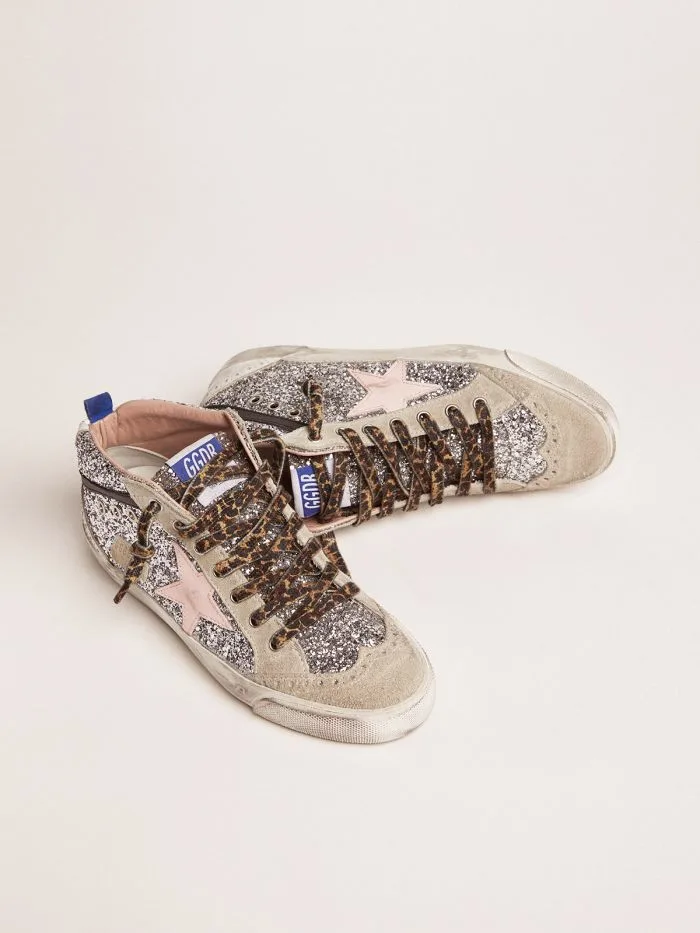Golden Goose Mid Star Sneakers “Silver Pink” — photo 2 of 4
