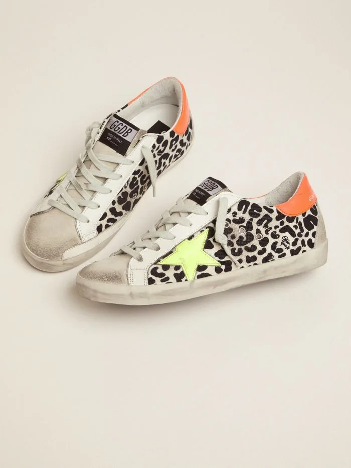 Golden Goose Leopard-print and Neon Super-star Sneakers “Leopard” — photo 2 of 4