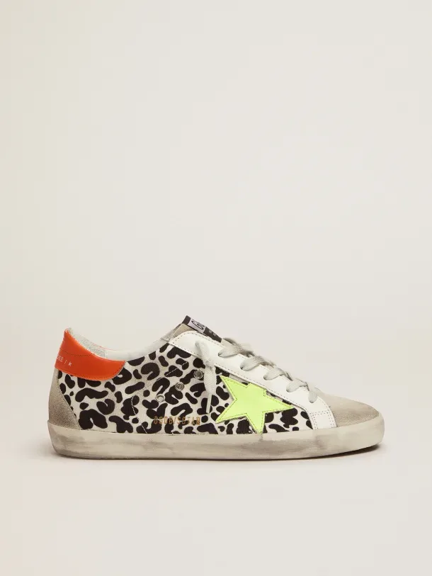 Golden Goose Leopard-print and Neon Super-star Sneakers “Leopard” — photo 4 of 4