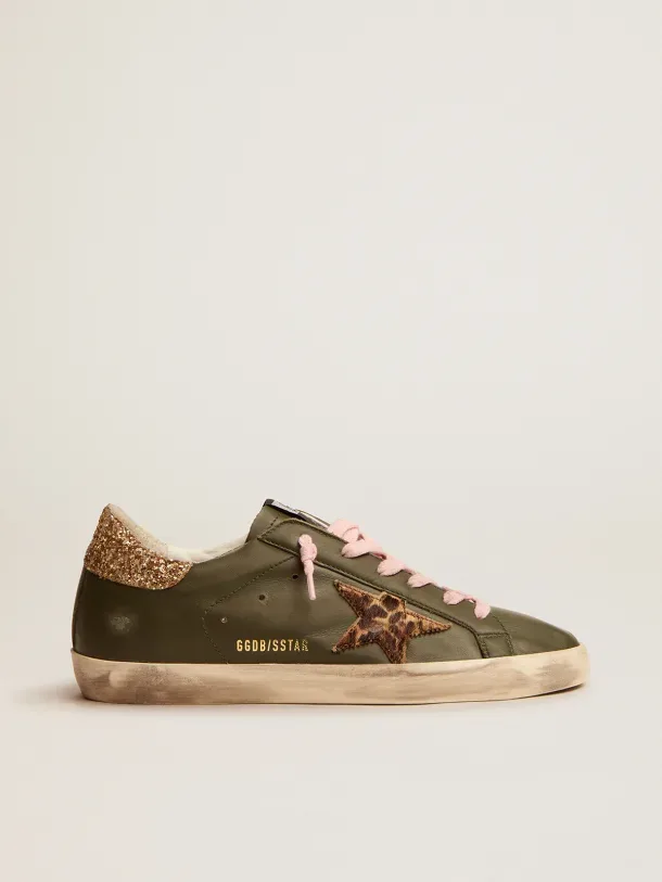 Golden Goose Super-star Sneakers “Dark Green Gold” — photo 1 of 5