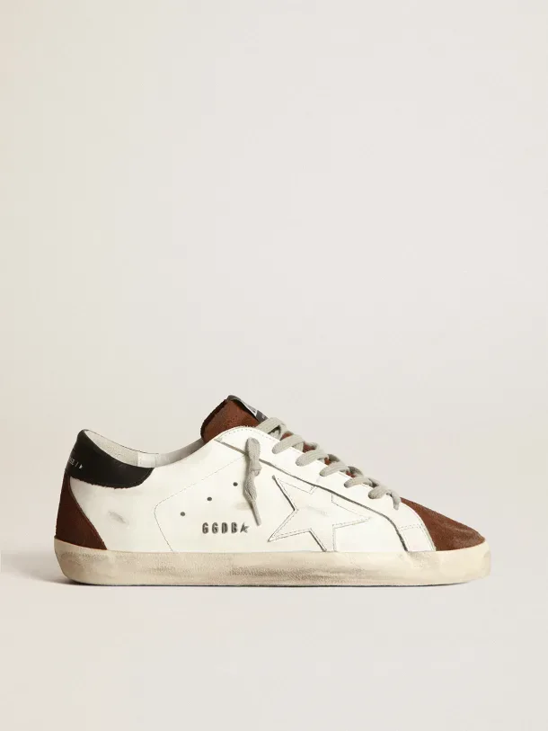 Golden Goose Two-tone White and Brown Super-star Sneakers “White Brown” — photo 1 of 4