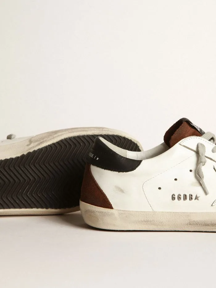 Golden Goose Two-tone White and Brown Super-star Sneakers “White Brown” — photo 2 of 4