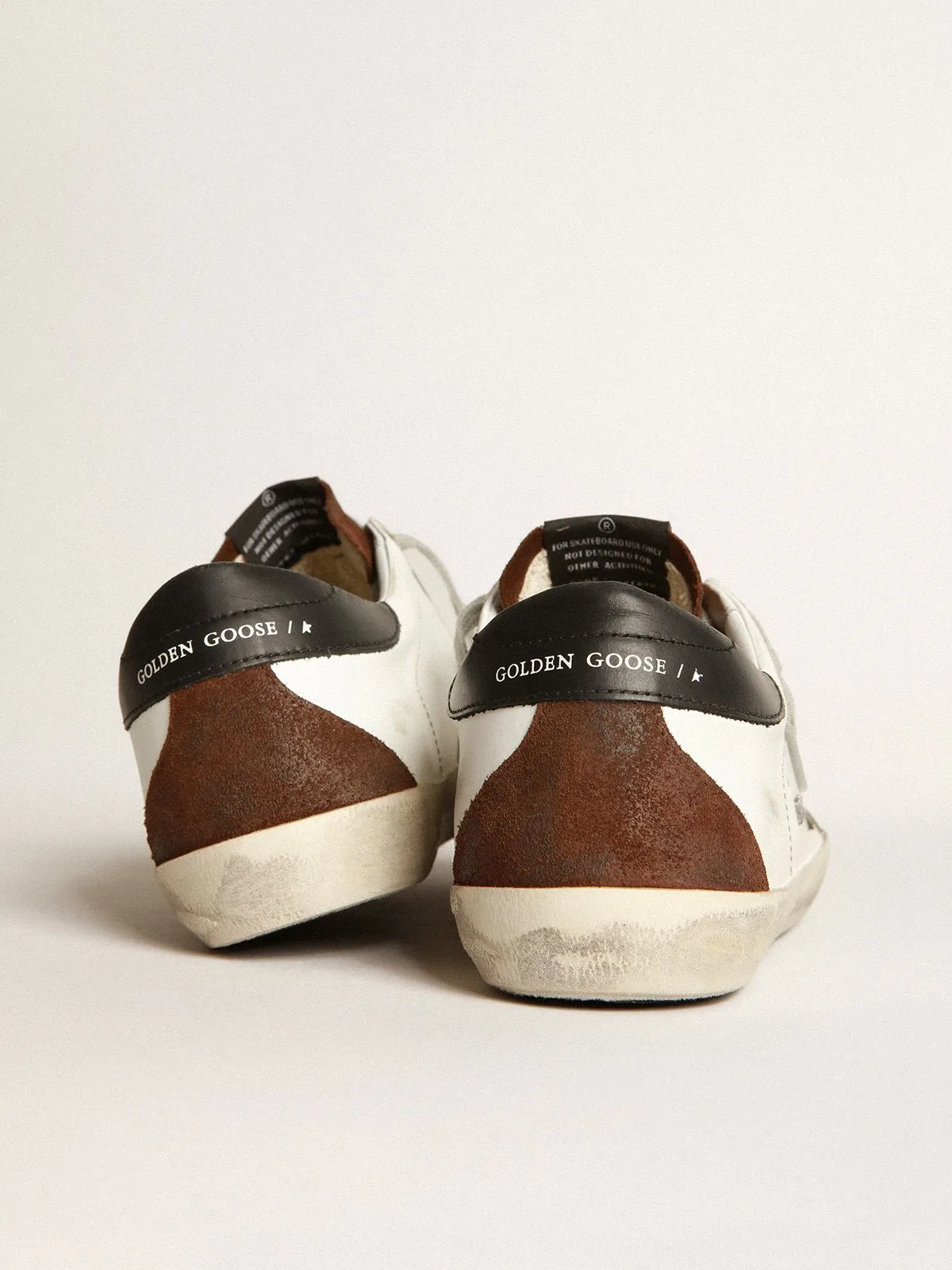 Golden Goose Two-tone White and Brown Super-star Sneakers “White Brown” — photo 3 of 4