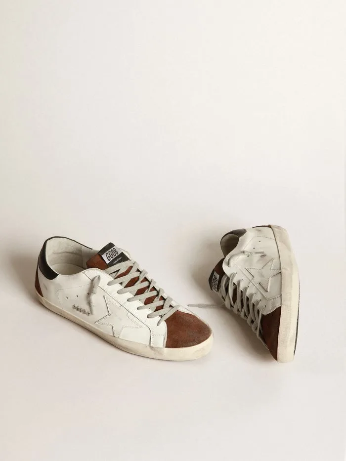 Golden Goose Two-tone White and Brown Super-star Sneakers “White Brown” — photo 4 of 4