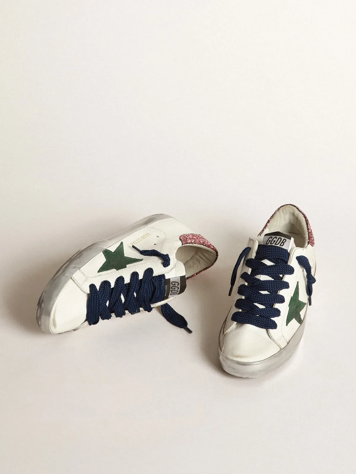 Golden Goose Super-star Sneakers “Green Pink” — photo 2 of 2