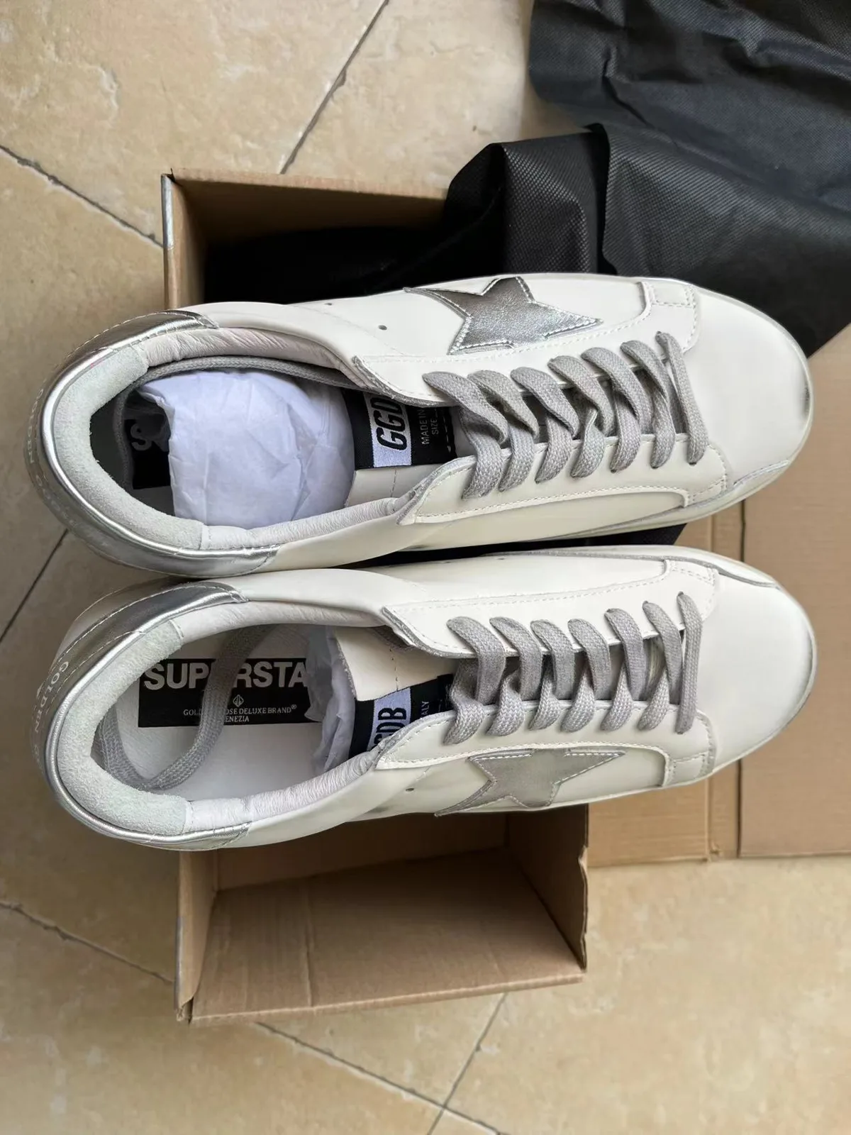 Golden Goose Super-star Sneakers “Silver” — photo 3 of 10