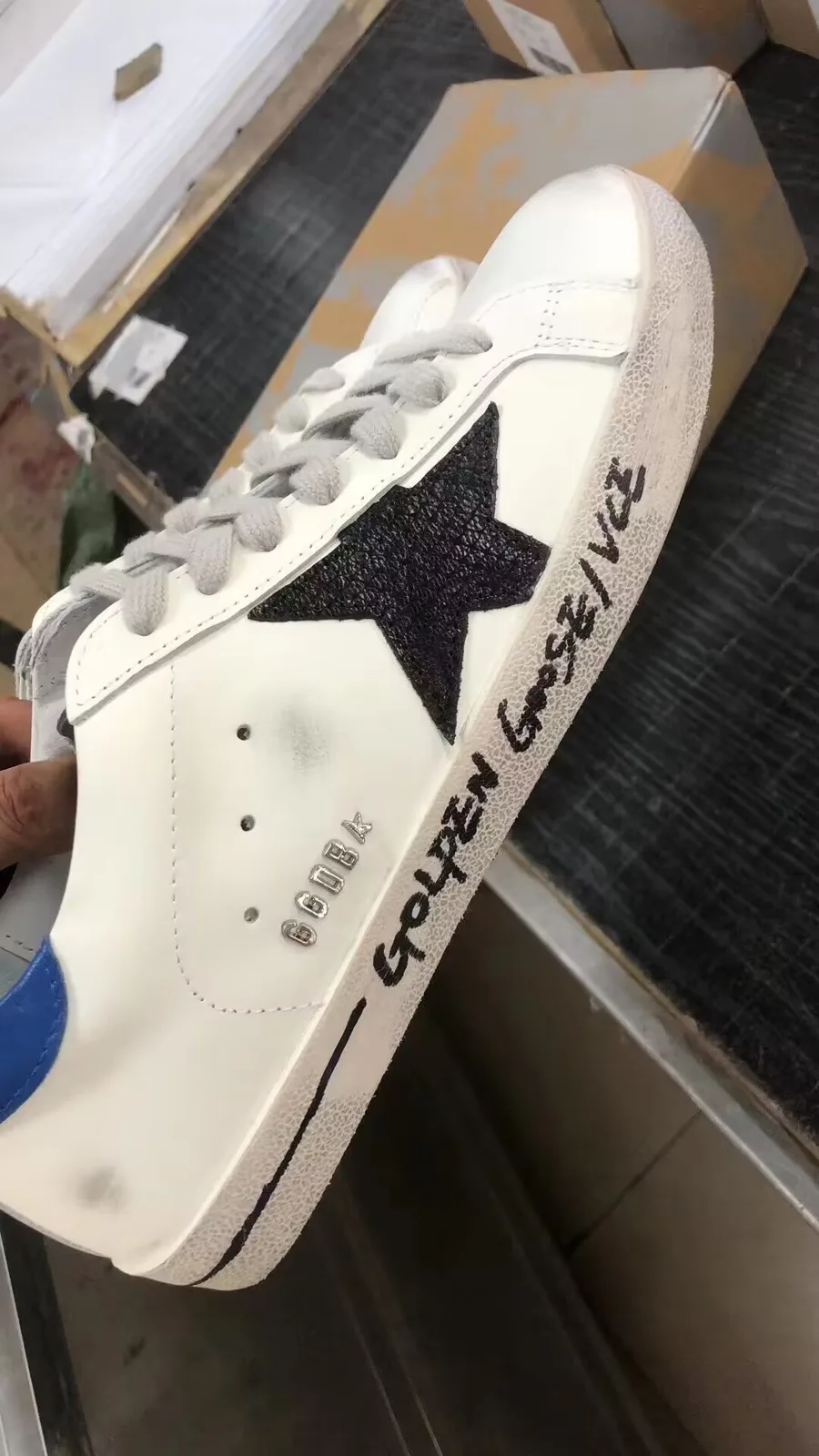 Golden Goose Super-star Sneakers “Black Blue” — photo 2 of 8