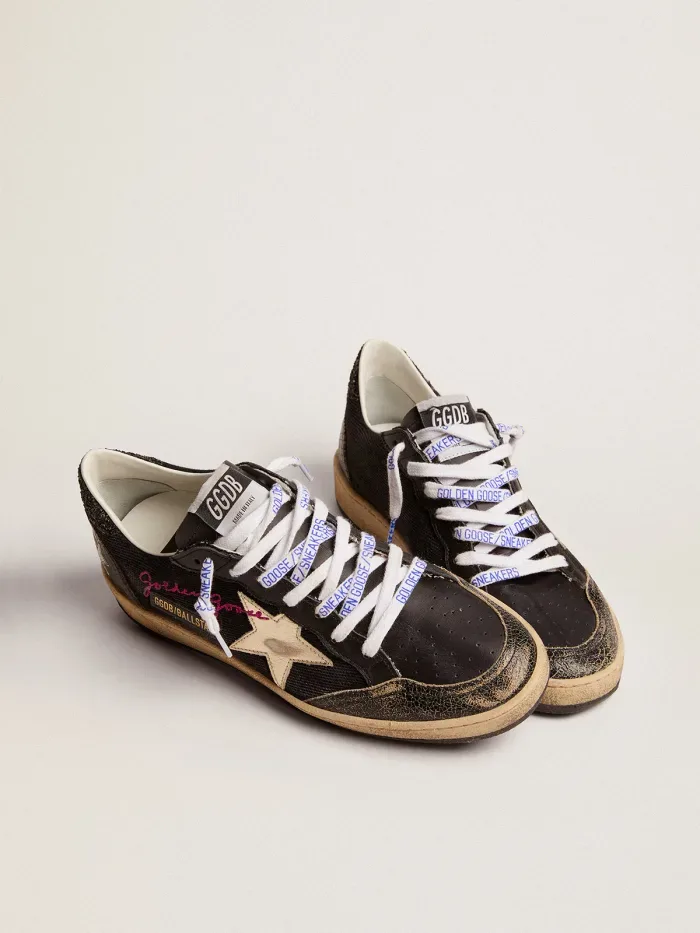 Golden Goose Black Canvas Ball Star Sneakers “Black Red” — photo 1 of 7