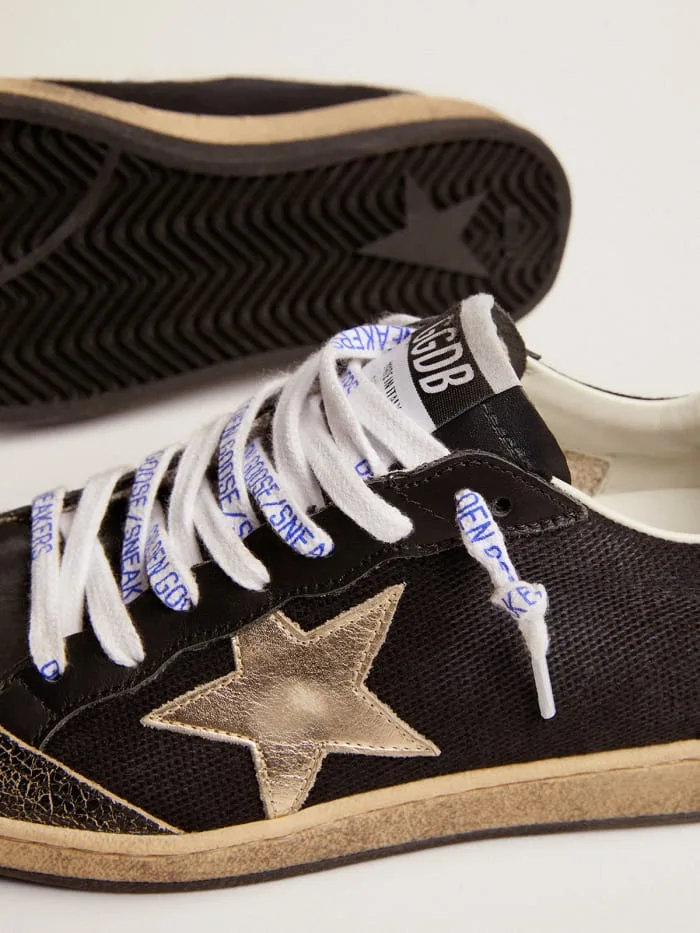 Golden Goose Black Canvas Ball Star Sneakers “Black Red” — photo 3 of 7