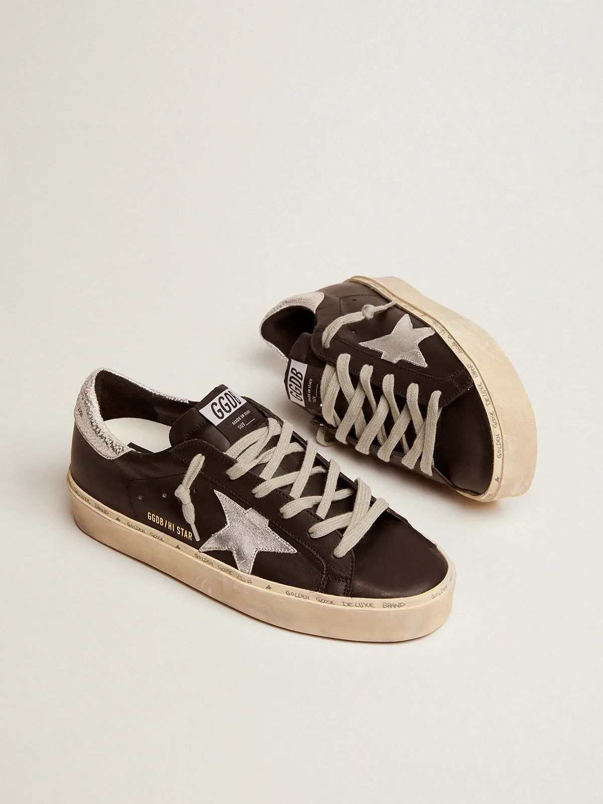 Golden Goose Hi Star Sneakers “Black Silver” — photo 3 of 4