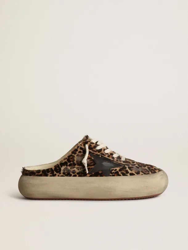 Golden Goose Space-star Sabots “Black Leopard” — photo 1 of 4