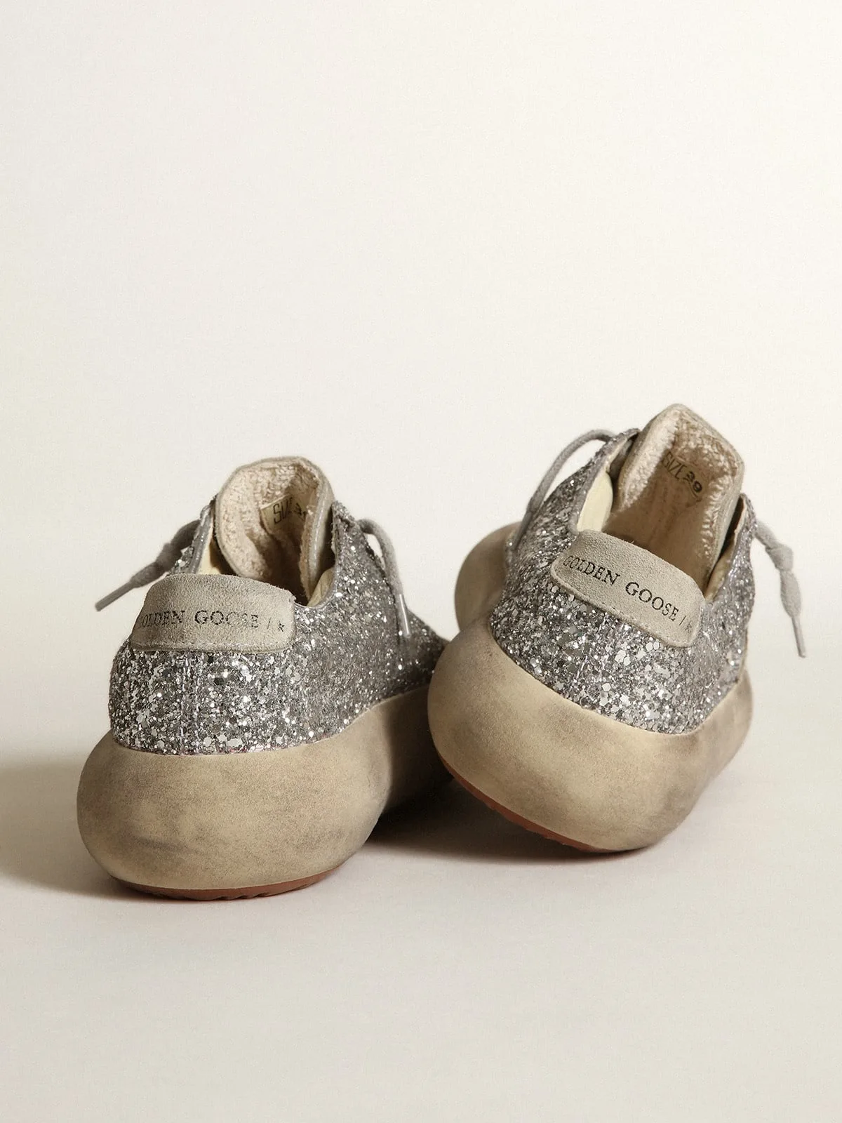 Golden Goose Space-star Shoes “Grey Silver” — photo 2 of 4