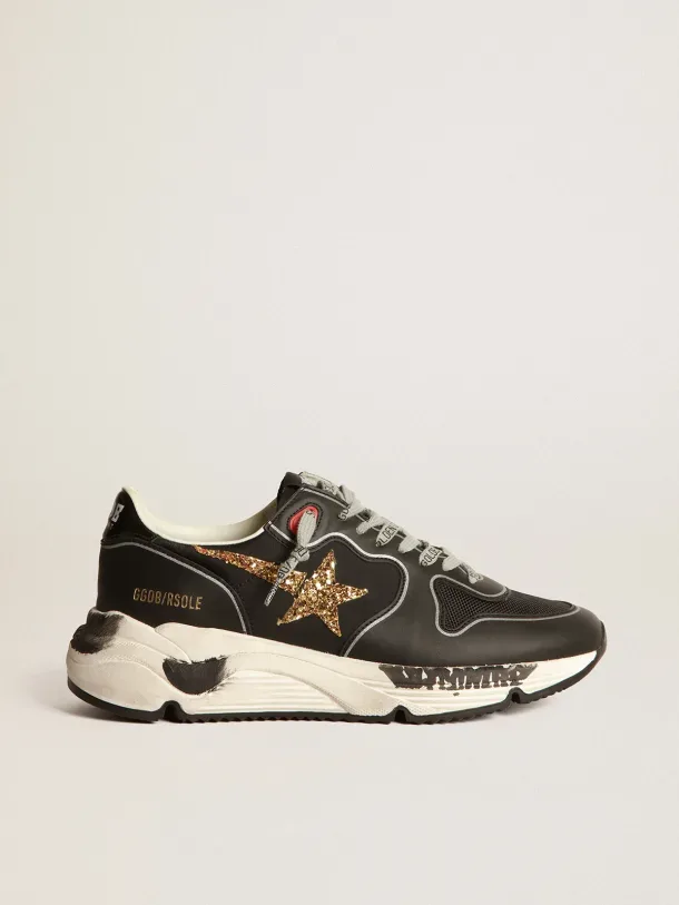 Golden Goose Black Running Sole Sneakers “Black Gold” — photo 3 of 4