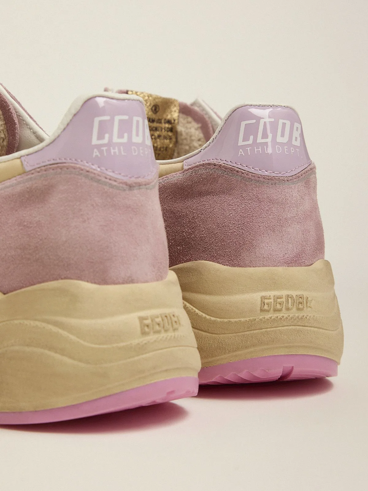 Golden Goose Pastel Pink Running Sole Sneakers “White Pink” — photo 2 of 8