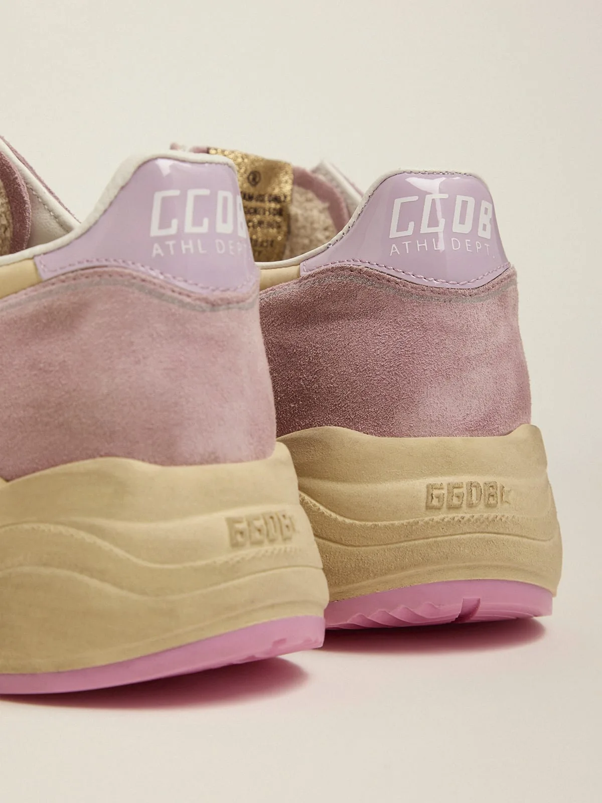 Golden Goose Pastel Pink Running Sole Sneakers “White Pink” — photo 6 of 8