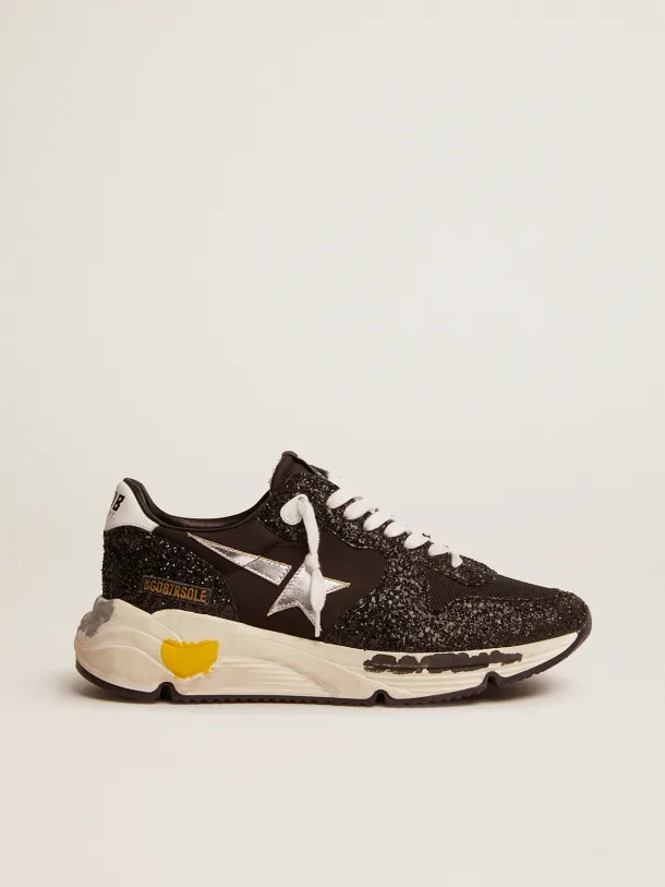 Golden Goose Running Sole Sneakers “Black Silver” — photo 1 of 5