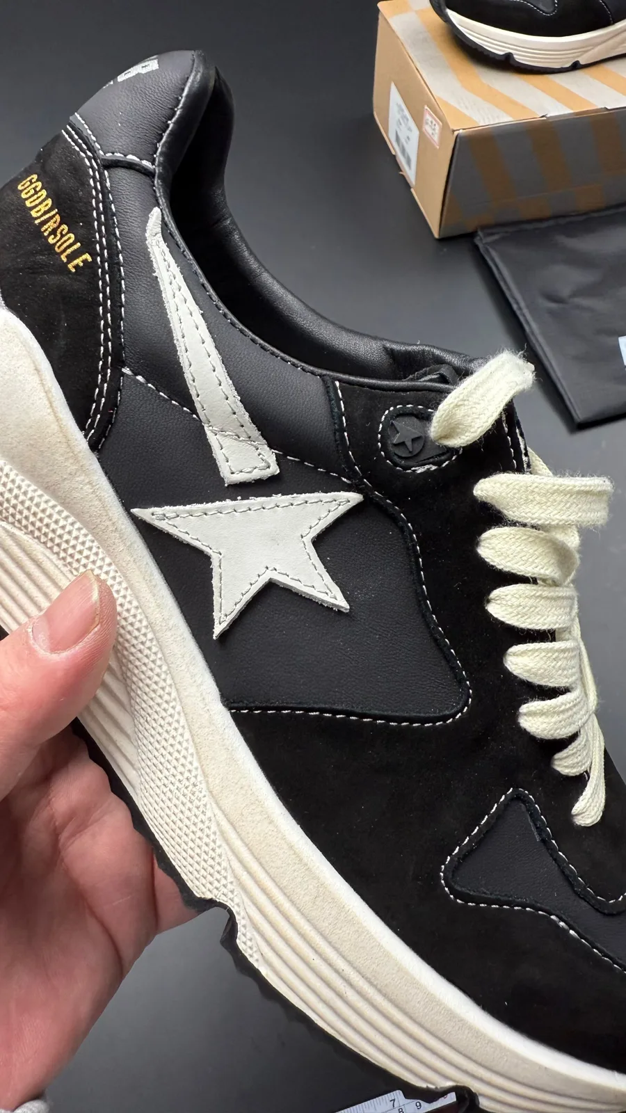 Golden Goose Running Sole Sneakers “White Black” — photo 2 of 7
