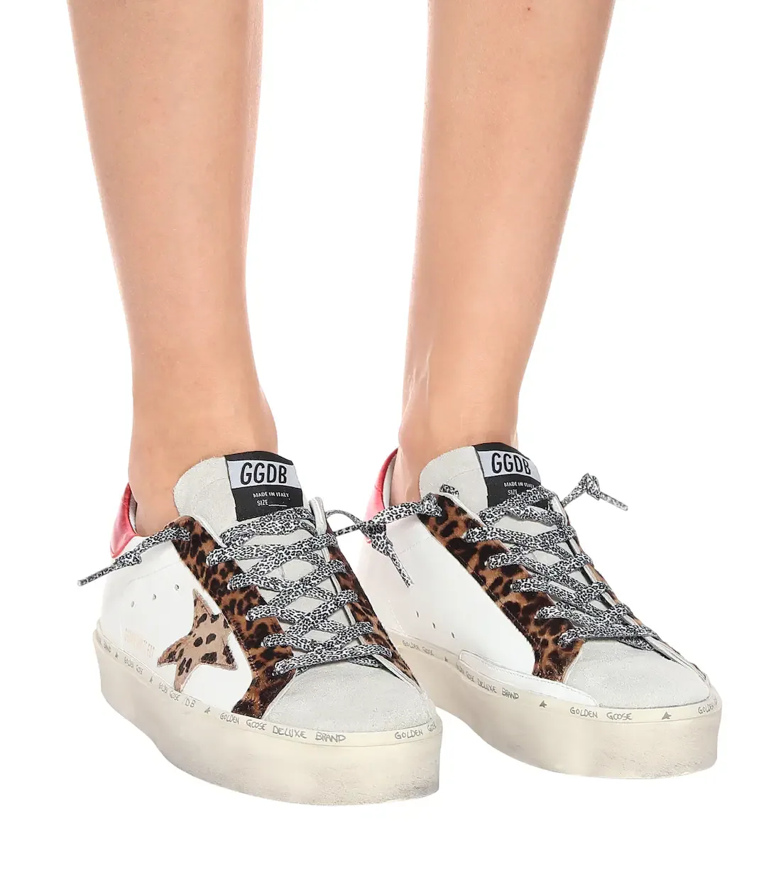Golden Goose Golden Goose Hi-star Leather Sneakers “Gold Leopard” — photo 3 of 4