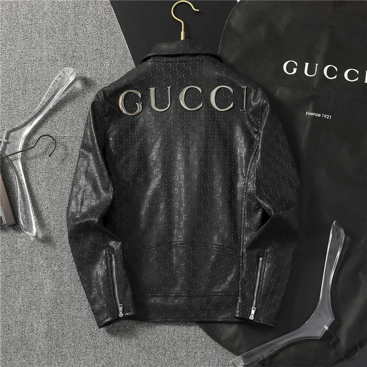 Gucci Leather Jacket 23913 “Grey” — photo 2 of 16