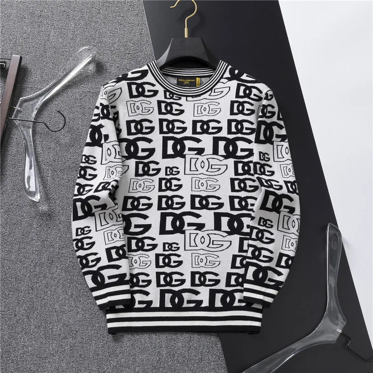 Dolce & Gabbana Sweater 12001 “Grey White” — photo 1 of 10
