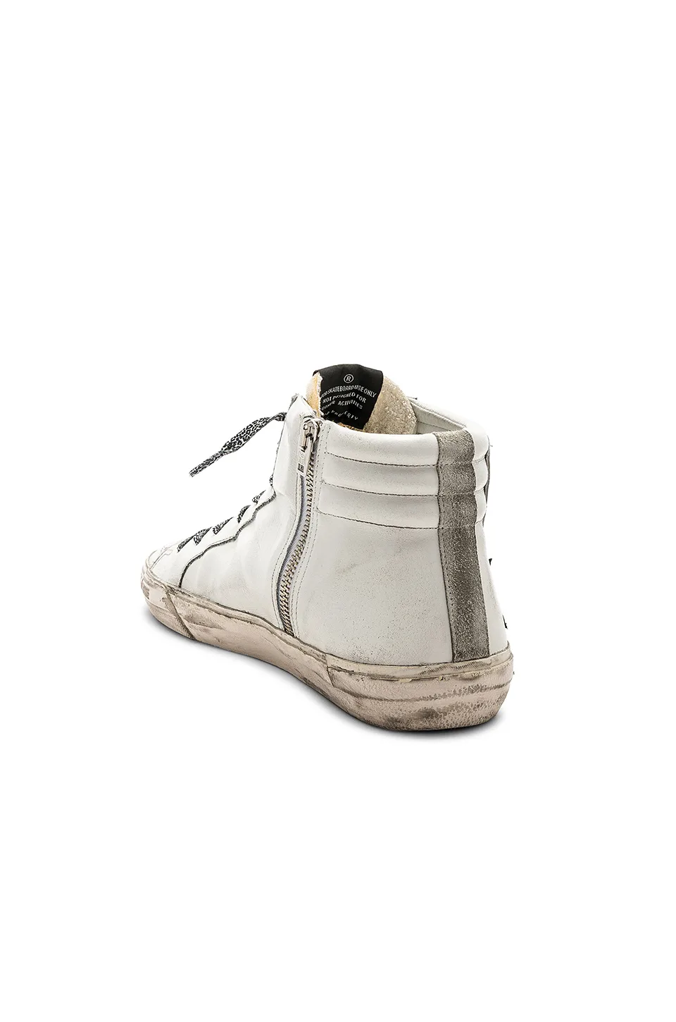 Golden Goose Golden Slide White Leather & Leopard Lace “White Gold” — photo 6 of 7
