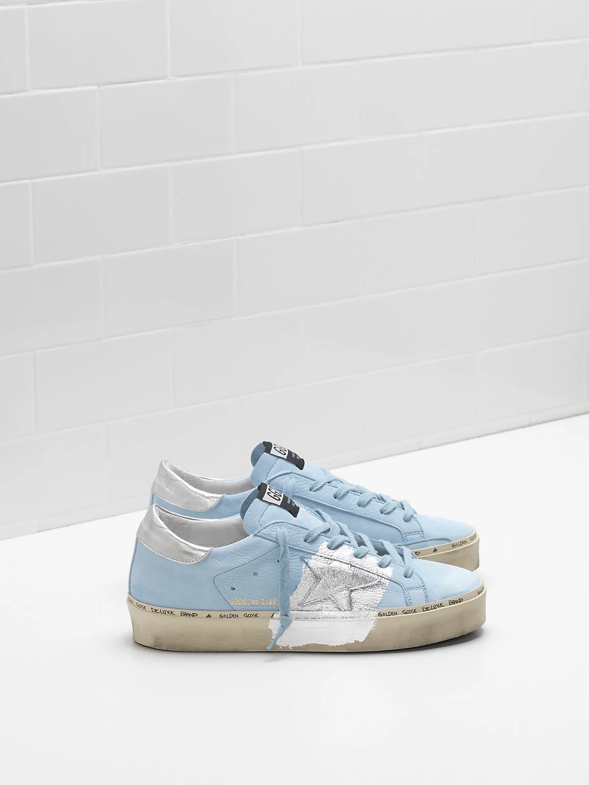 Golden Goose HI Star Sneakers G34ws945.c6 Upper “Silver” — photo 4 of 4