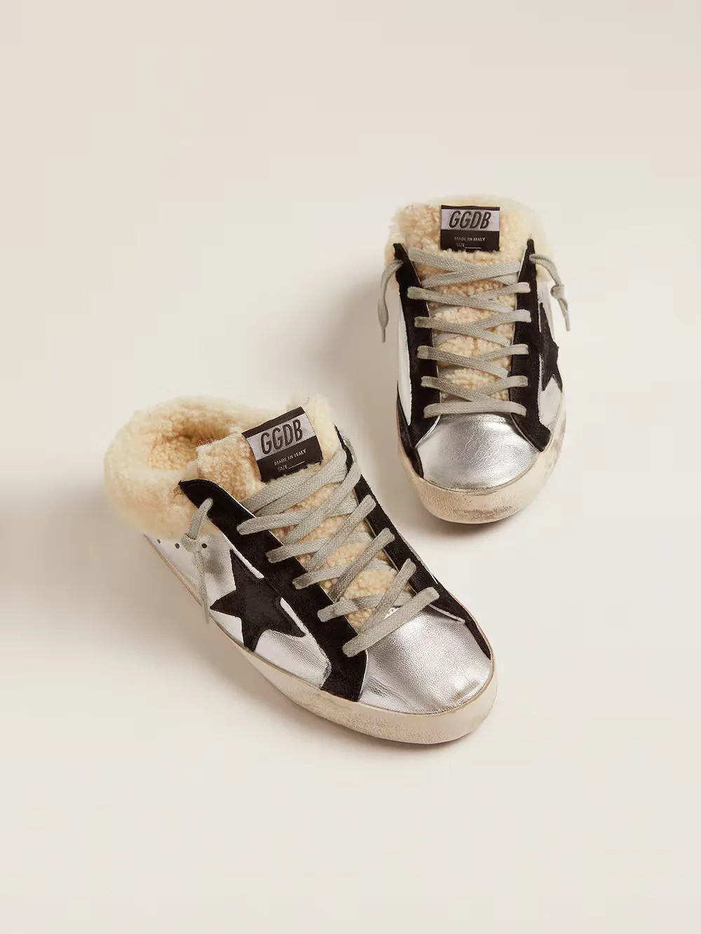 Golden Goose Super-star Sabot “Black Silver” — photo 3 of 4