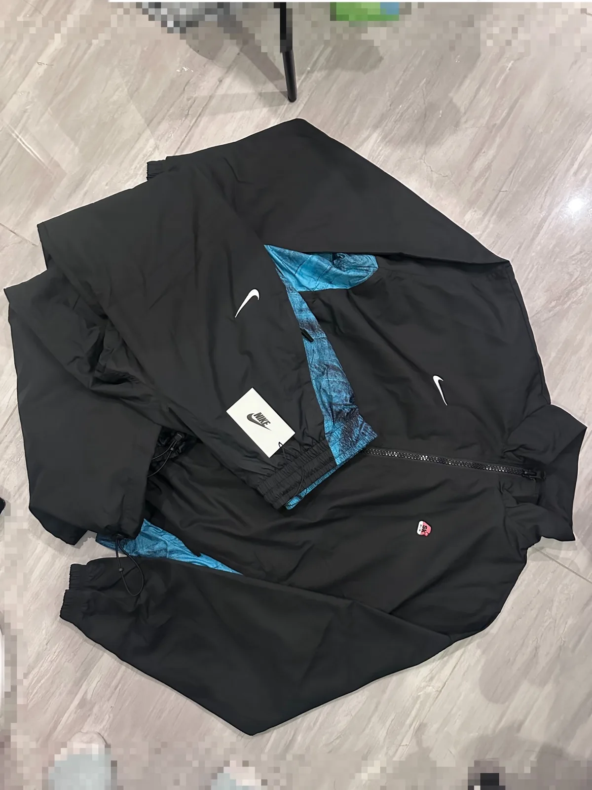 Nike Woven Track Jacket & Pants Set “Black Blue” — photo 13 of 17