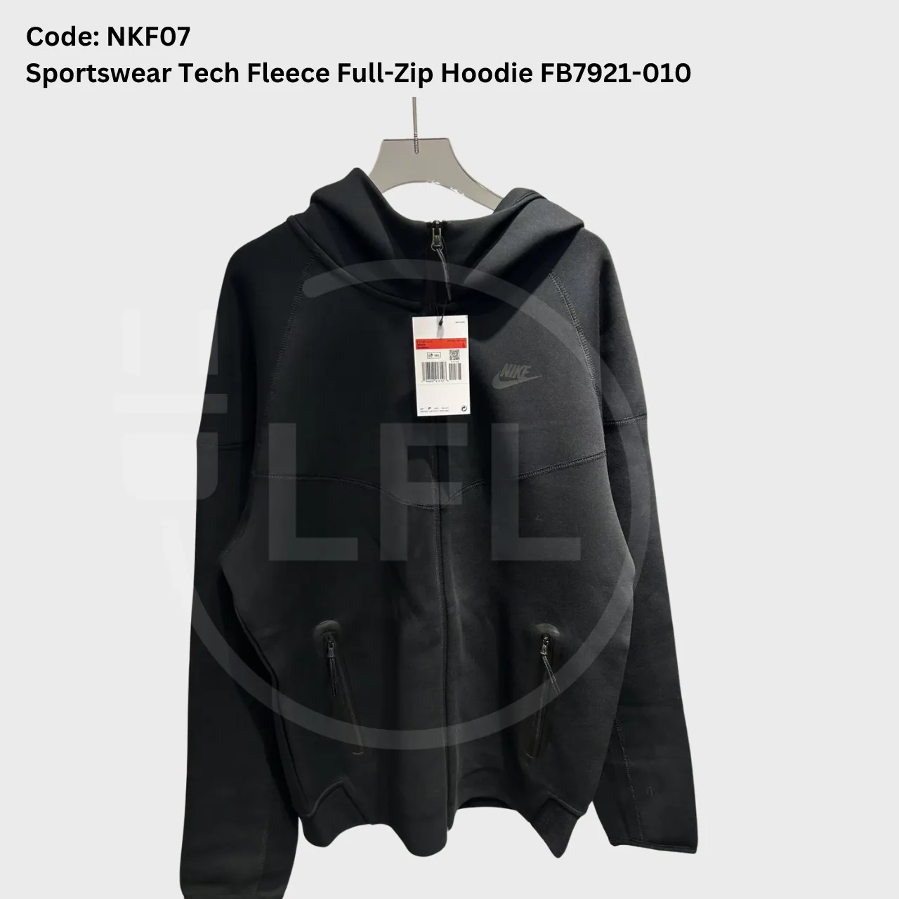 Nike Tech Fleece Full-zip Hoodie & Joggers Set “Black” — photo 8 of 15