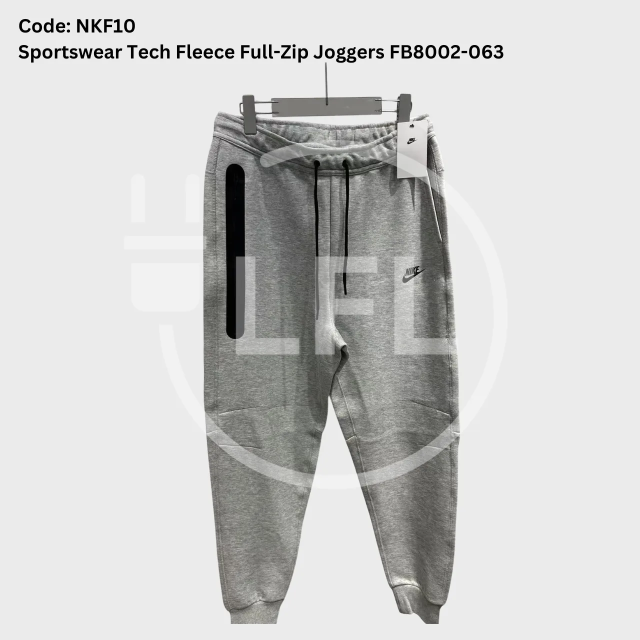 Nike Tech Fleece Full-zip Hoodie & Joggers Set “Heather Grey” — photo 2 of 10