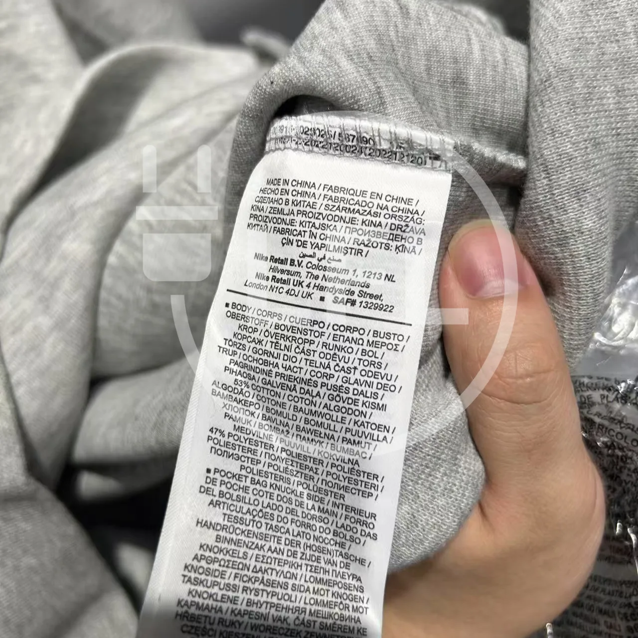 Nike Tech Fleece Full-zip Hoodie & Joggers Set “Heather Grey” — photo 9 of 10