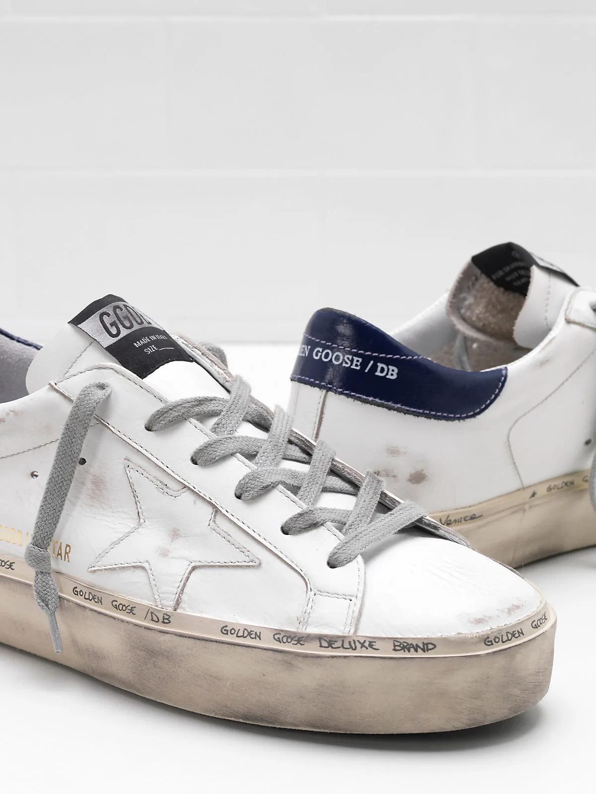 Golden Goose HI Star Sneakers G33ws945.a5 Upper and Star — photo 2 of 5