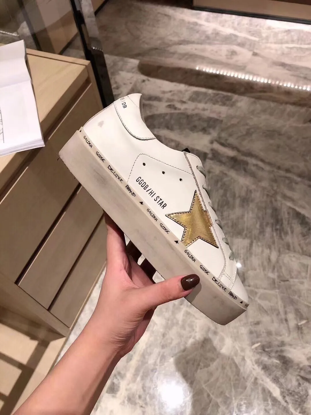 Golden Goose HI Star Sneakers G33ws945.a7 Upper — photo 3 of 8