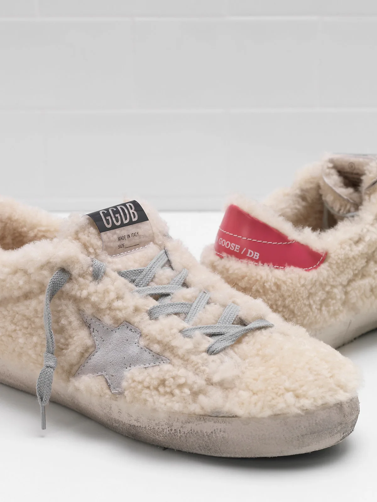 Golden Goose Superstar Sneakers G33ws590.l73 Shearling Upper — photo 1 of 4