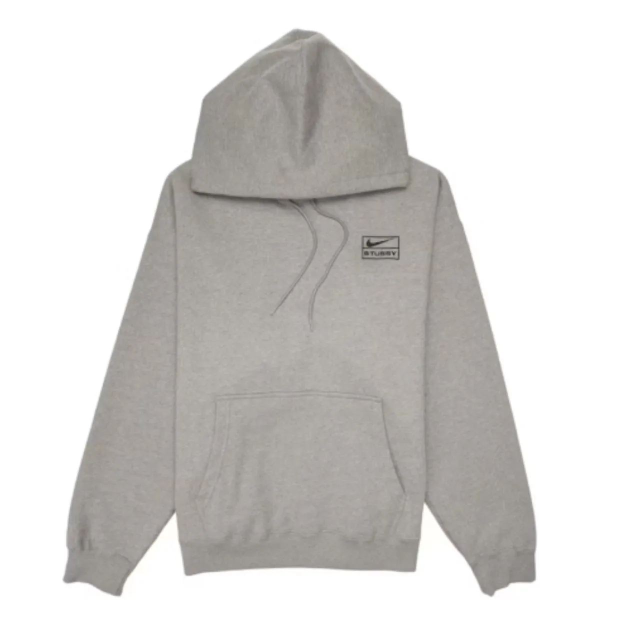 Nike x Stussy Grey Hoodie “Heather Grey” — photo 1 of 7
